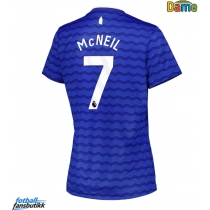 Everton Dwight McNeil #7 Hjemmedrakt Dame 2025-26 Kortermet